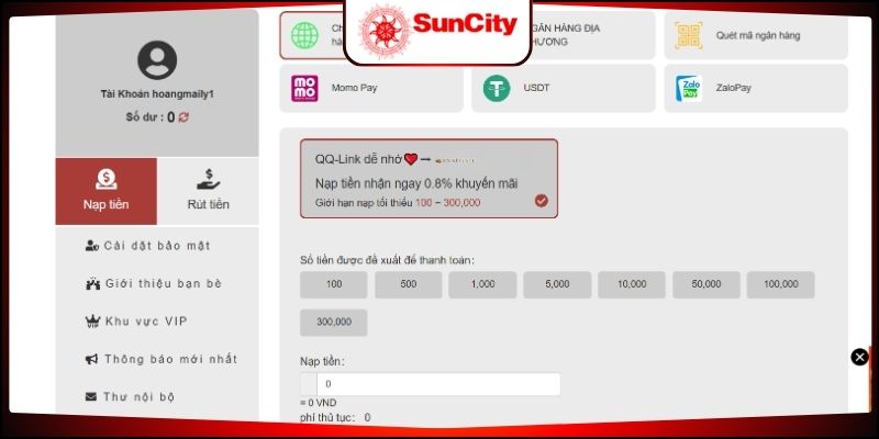 Nạp tiền Suncity888 nhận vô vàn khuyến mãi