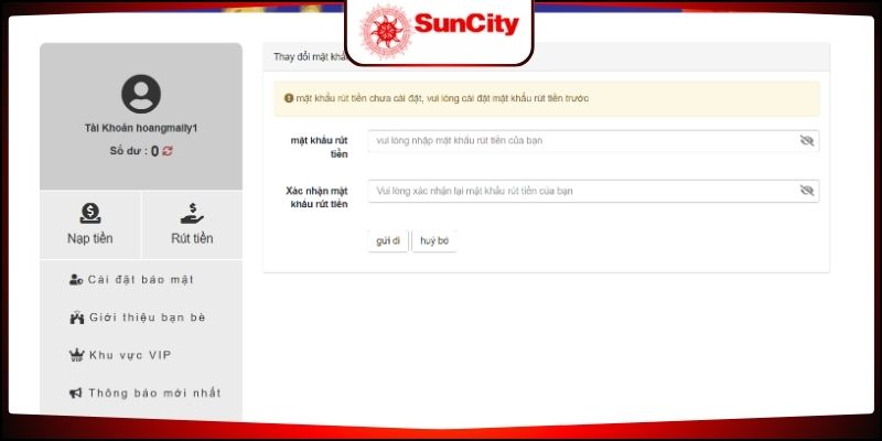 Ưu điểm của rút tiền Suncity888